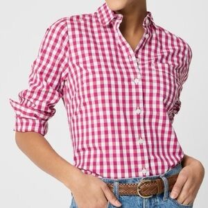 NWT J. Crew Gingham Button-Down Shirt XS